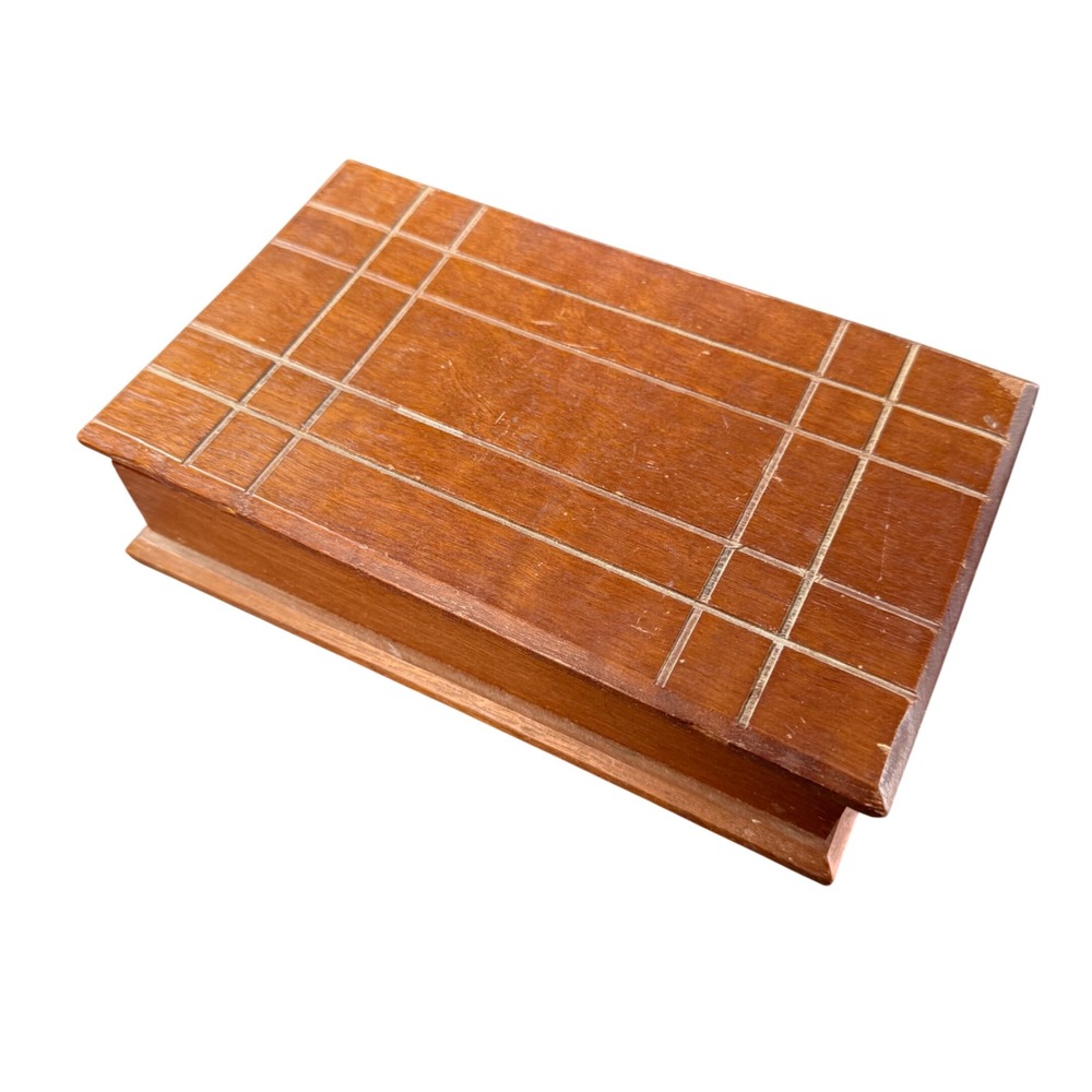 Wooden Jewelry Box Keepsake Trinket Organizer with‎ Compartments